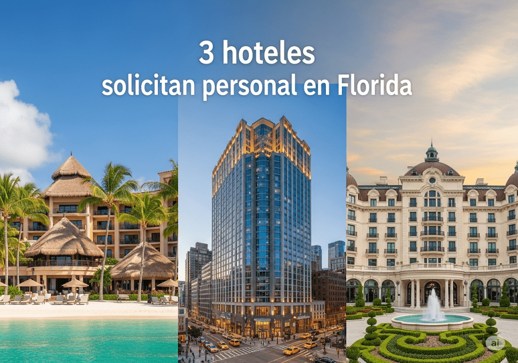 Trabajos en hoteles de Florida con buen pago