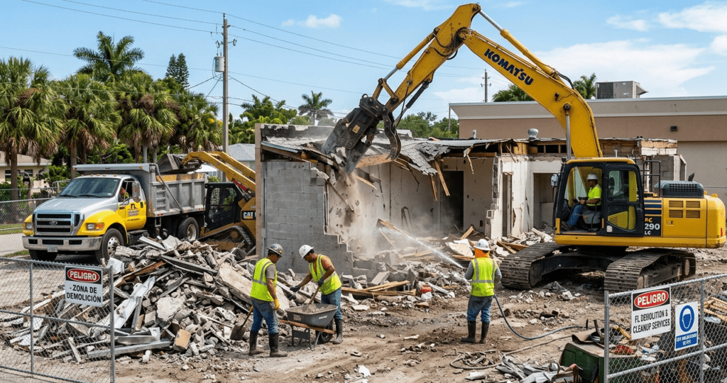 Empleos en demolición y limpieza de sitios en Florida