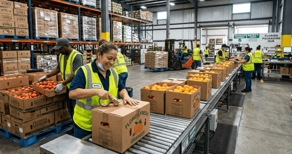 Trabajos en Almacenes de Empaquetamiento