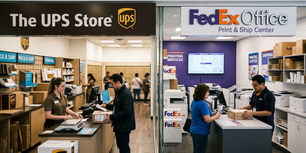 Cómo postularse para trabajar en las tiendas de envíos y logística de UPS Store y FedEx Office